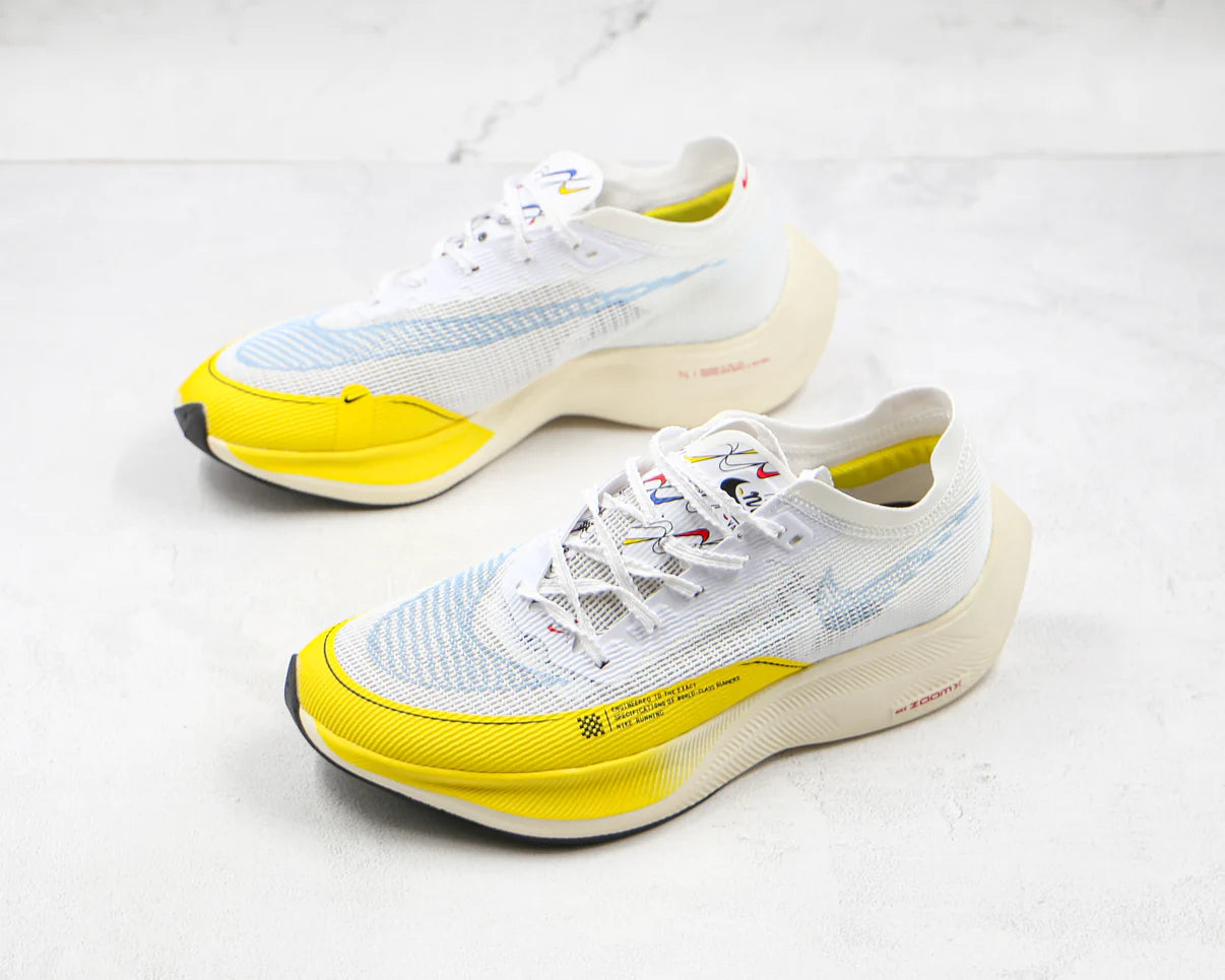 Nike Air Zoom X VaporFly Next 2 White Yellow Strike