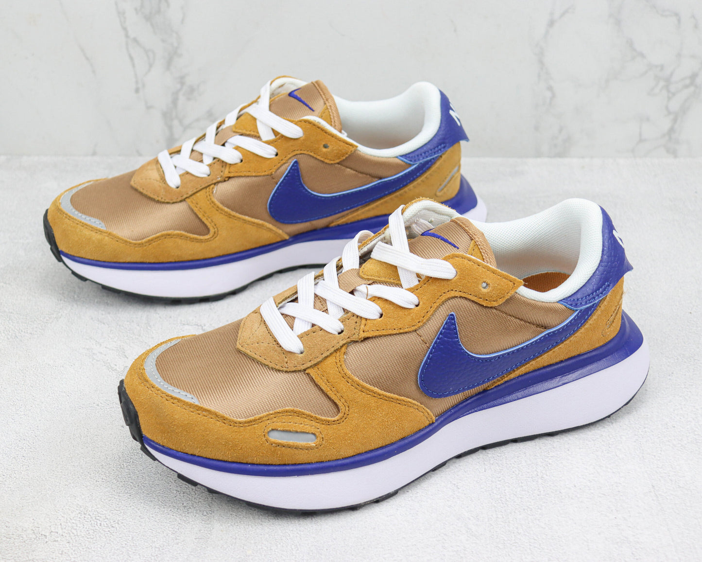 Nike Phoenix Waffle X Sacai X VaporWaffle Golden Navy