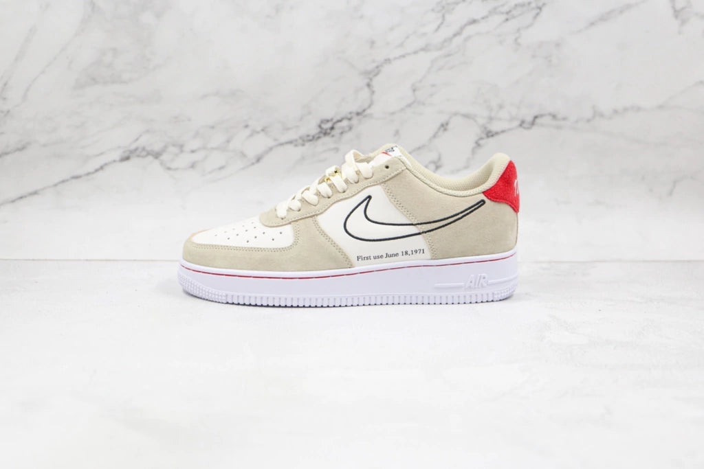 Nike Air Force 1 Low First Use Light Sail Red
