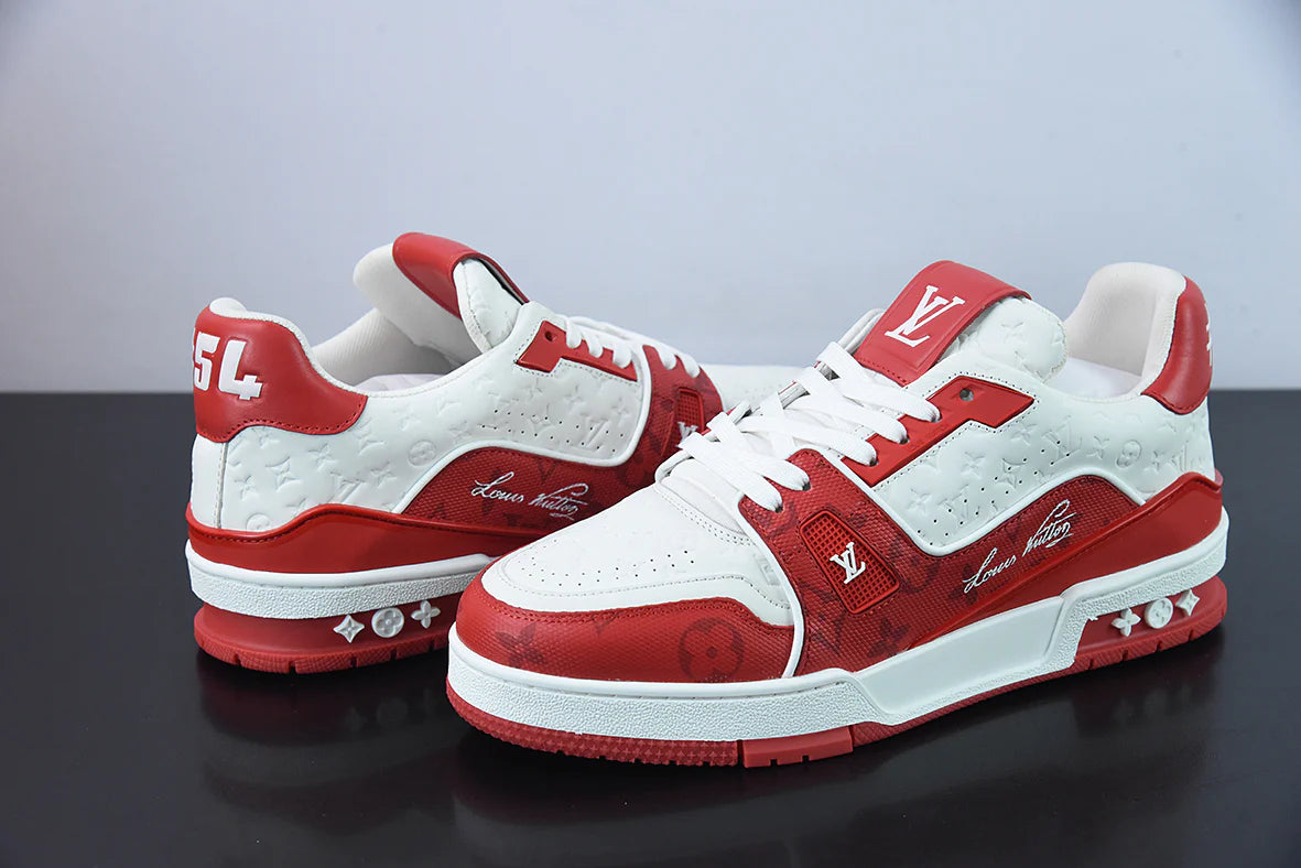 Louis Vuitton Trainer Red White