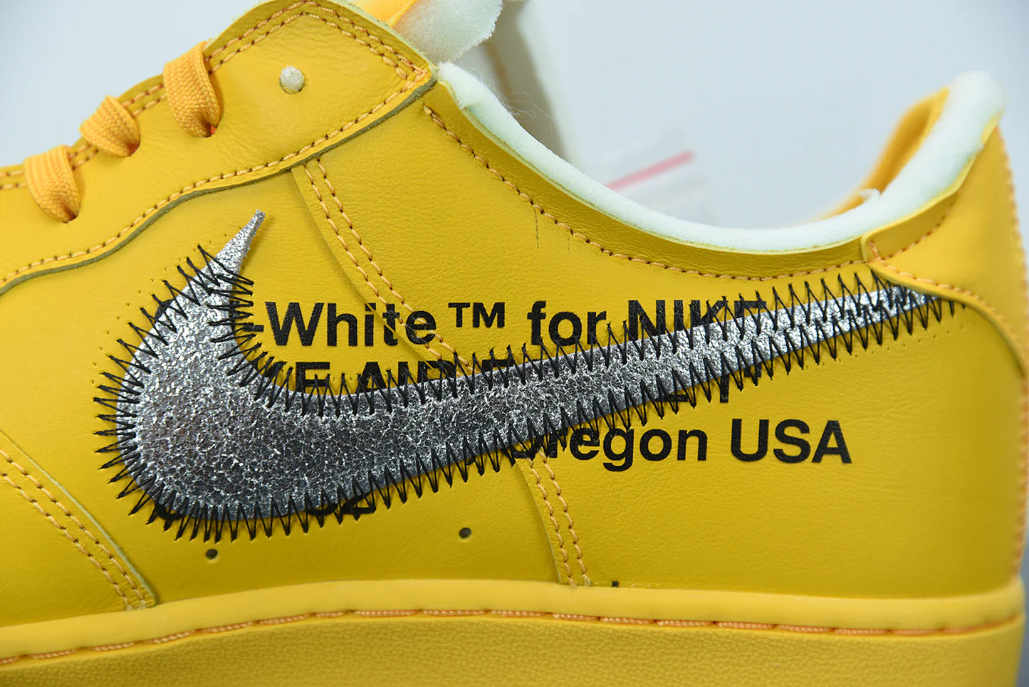 Nike Air Force 1 x Off-White University Gold Metallic Silver
