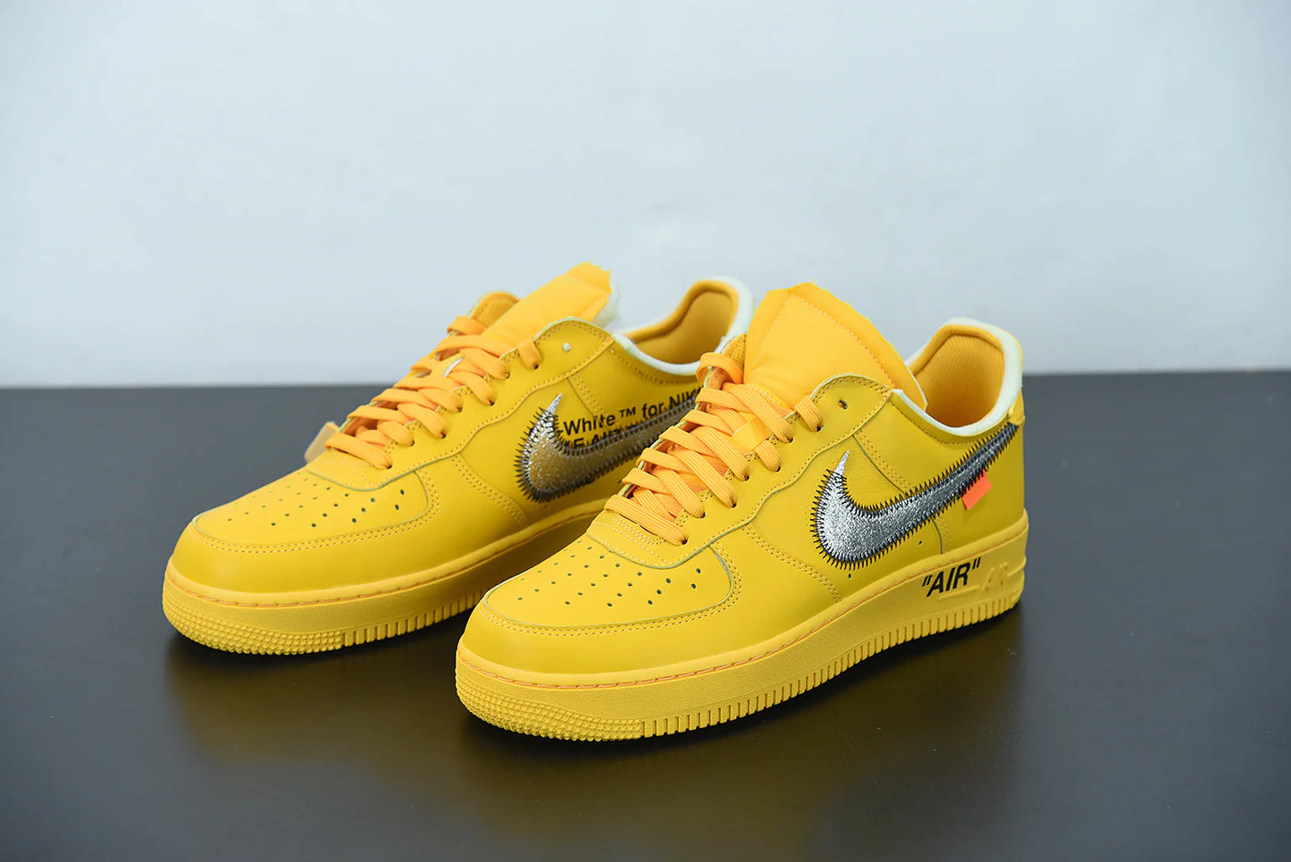 Nike Air Force 1 x Off-White University Gold Metallic Silver