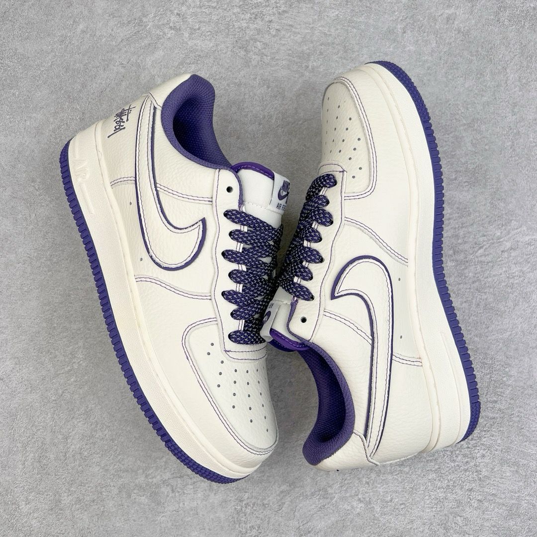 Stussy x Nike Air force 1’07 Low Off White Purple