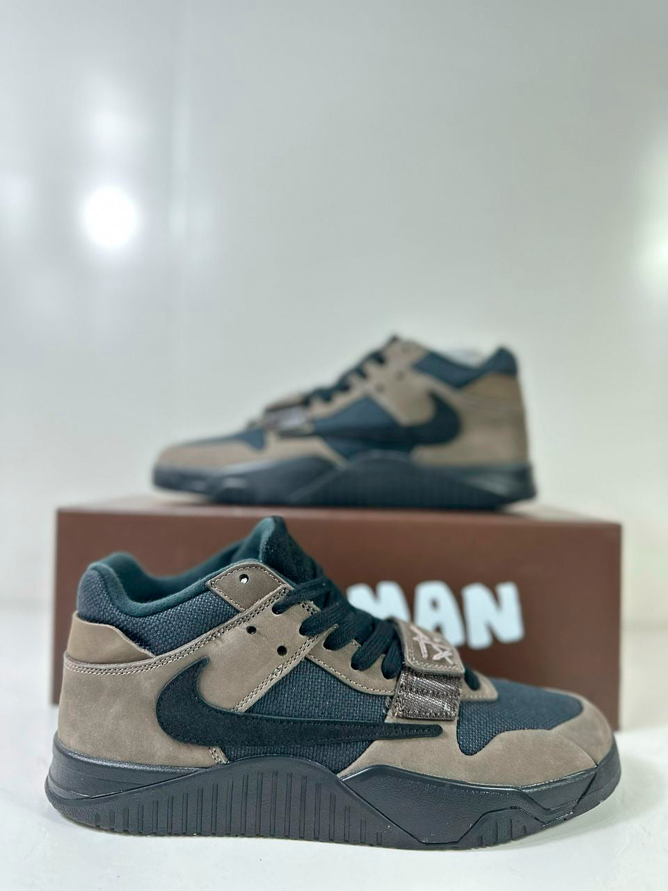 Travis Scott X Air Jordan Jumpman Jack Dark Mocha