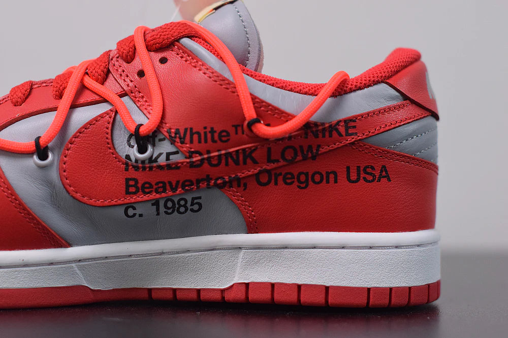 Nike Dunk Low Off-White “University Red”