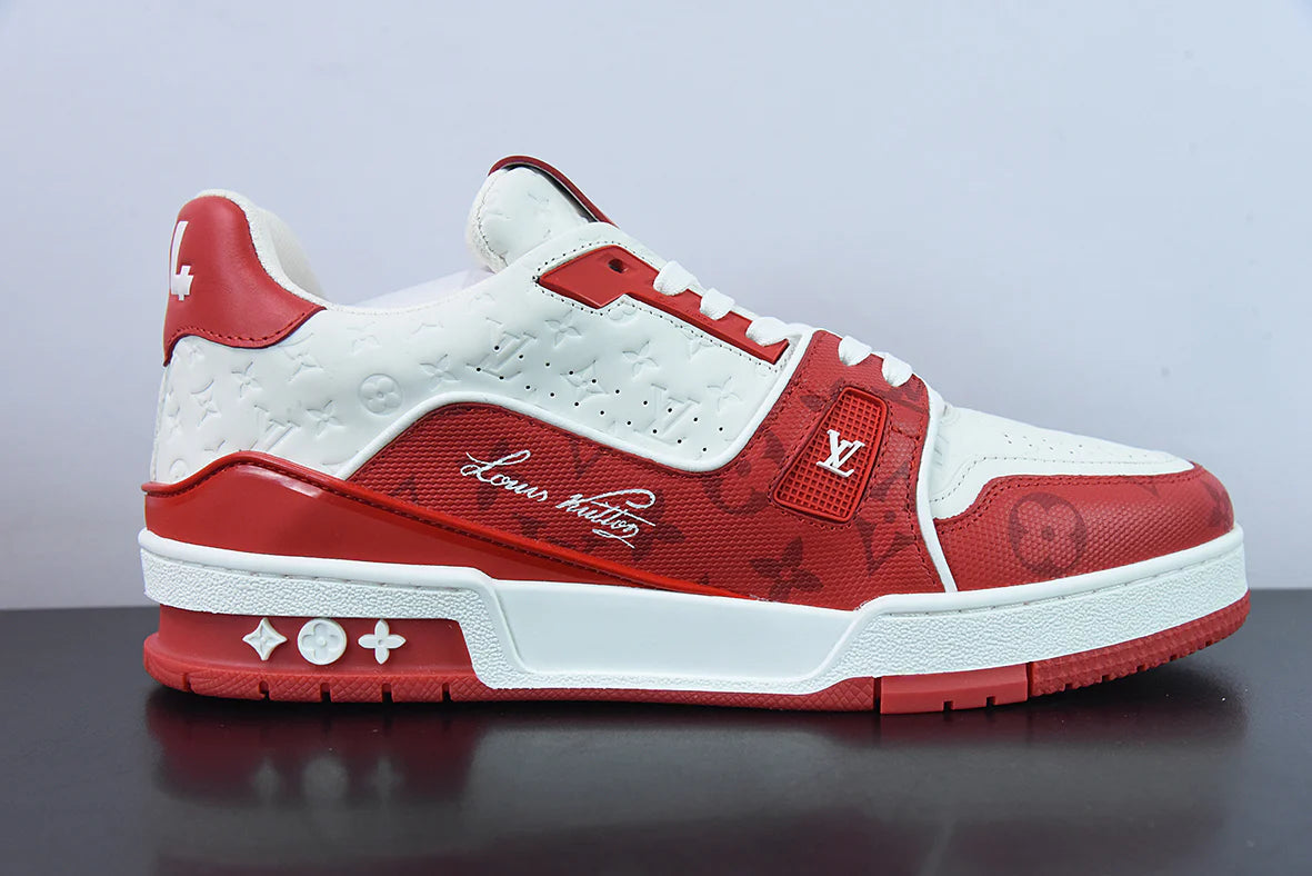Louis Vuitton Trainer Red White