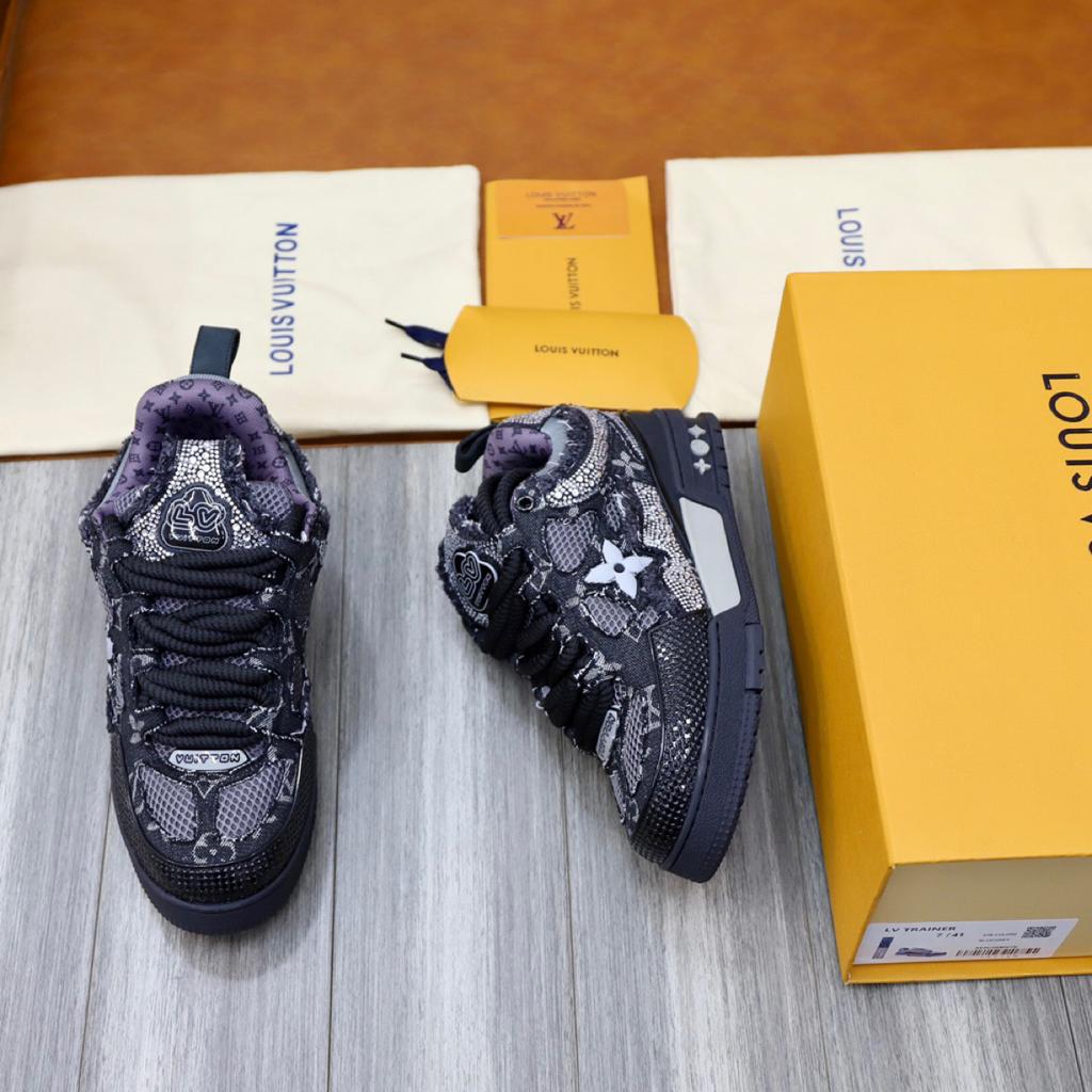 Louis Vuitton Skate Trainer “Black Swarovski”