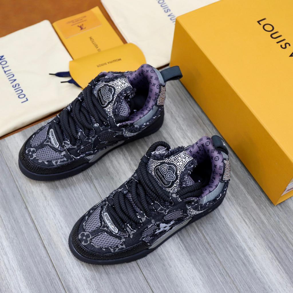 Louis Vuitton Skate Trainer “Black Swarovski”