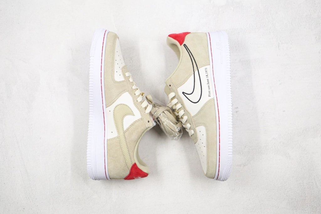 Nike Air Force 1 Low First Use Light Sail Red