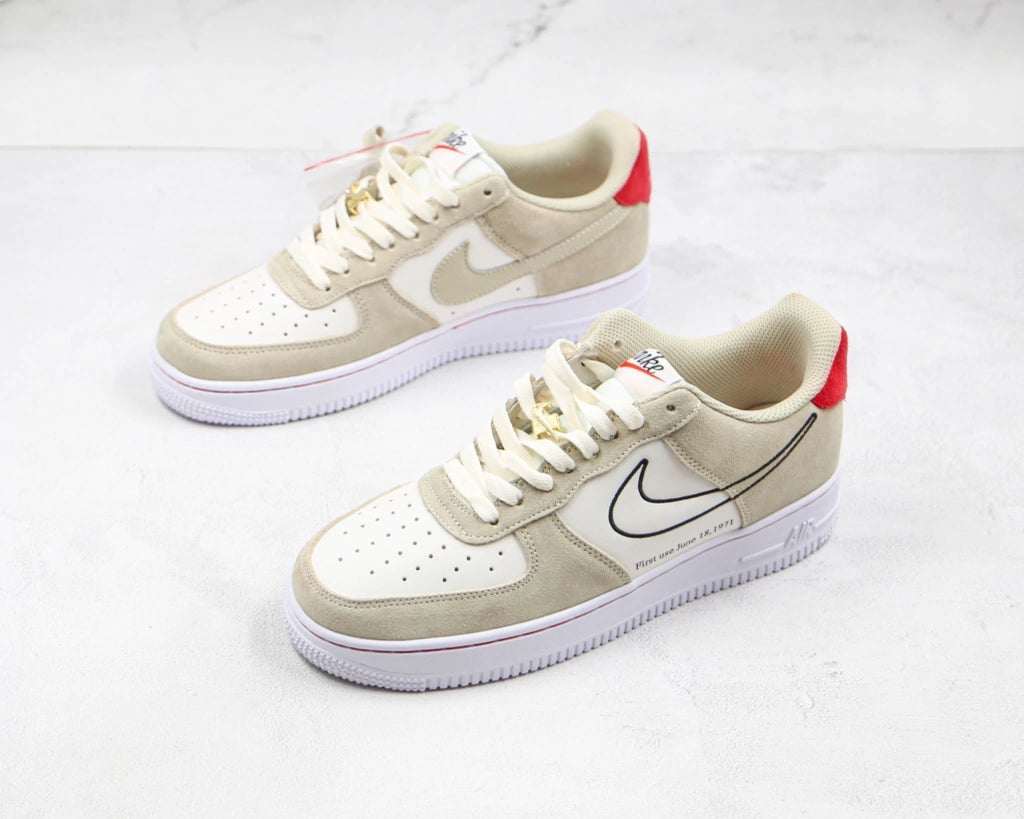 Nike Air Force 1 Low First Use Light Sail Red