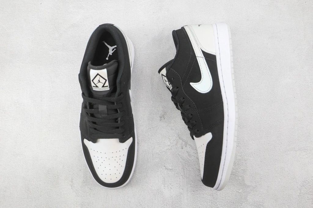 Nike Air Jordan 1 Low Black/ White Diamond