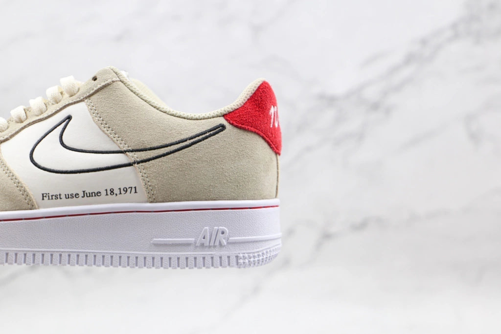 Nike Air Force 1 Low First Use Light Sail Red