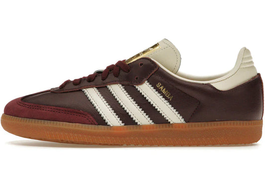 Adidas Samba OG Maroon Gold Metallic