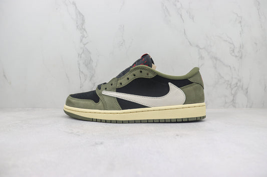 Nike Air Jordan 1 Low Travis Scott Black Olive