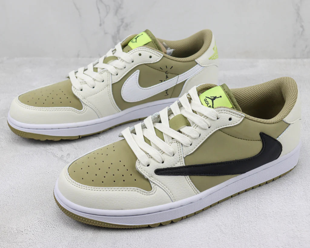 Nike Air Jordan 1 Retro Low Golf Travis Scott Neutral Olive