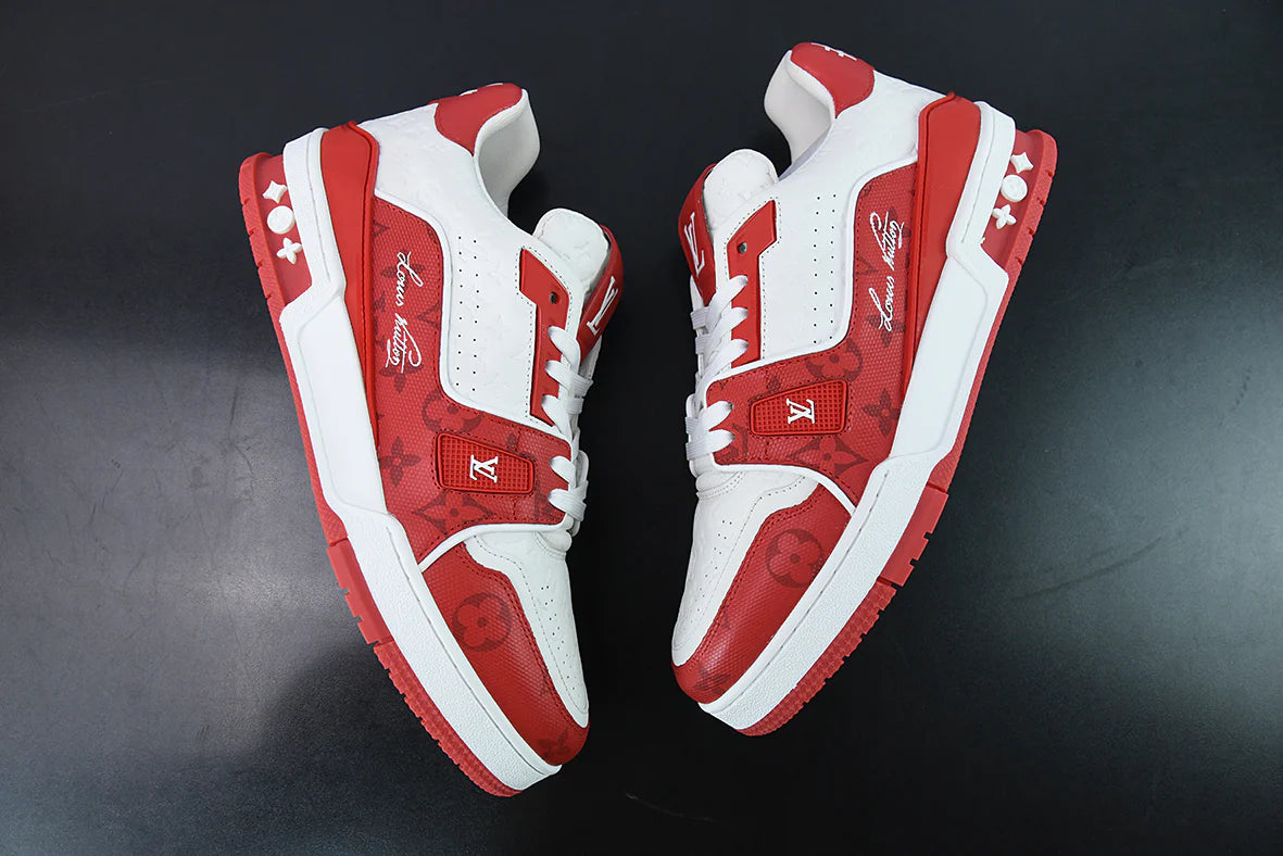 Louis Vuitton Trainer Red White