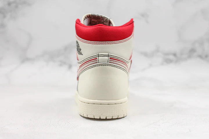 Nike Air Jordan 1 High Sail/ Red