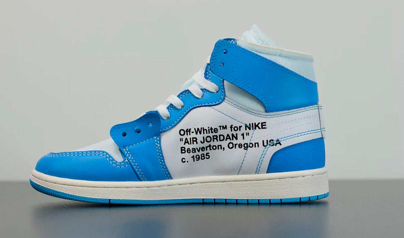 Nike Air Jordan 1 Retro High Off-White University Blue