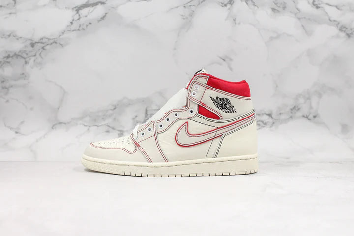 Nike Air Jordan 1 High Sail/ Red