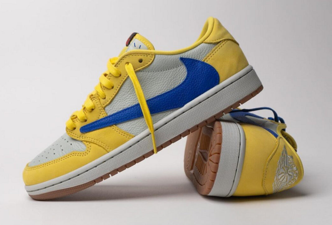 Nike Air Jordan 1 Low Travis Scott Canary – Hype Snkrs Nike Air Jordan 1 Low Travis Scott Canary – Hype Snkrs