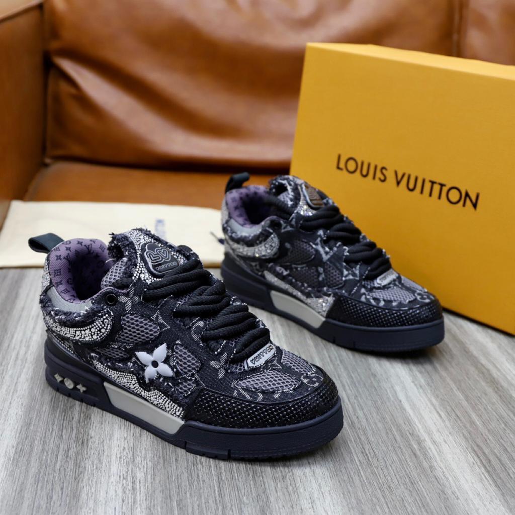 Louis Vuitton Skate Trainer “Black Swarovski”