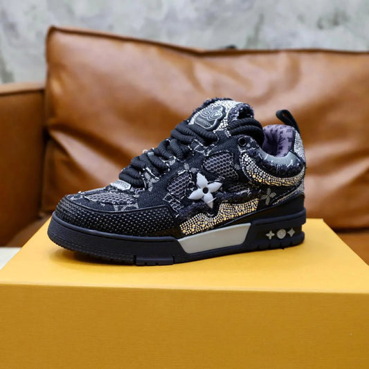 Louis Vuitton Skate Trainer “Black Swarovski”