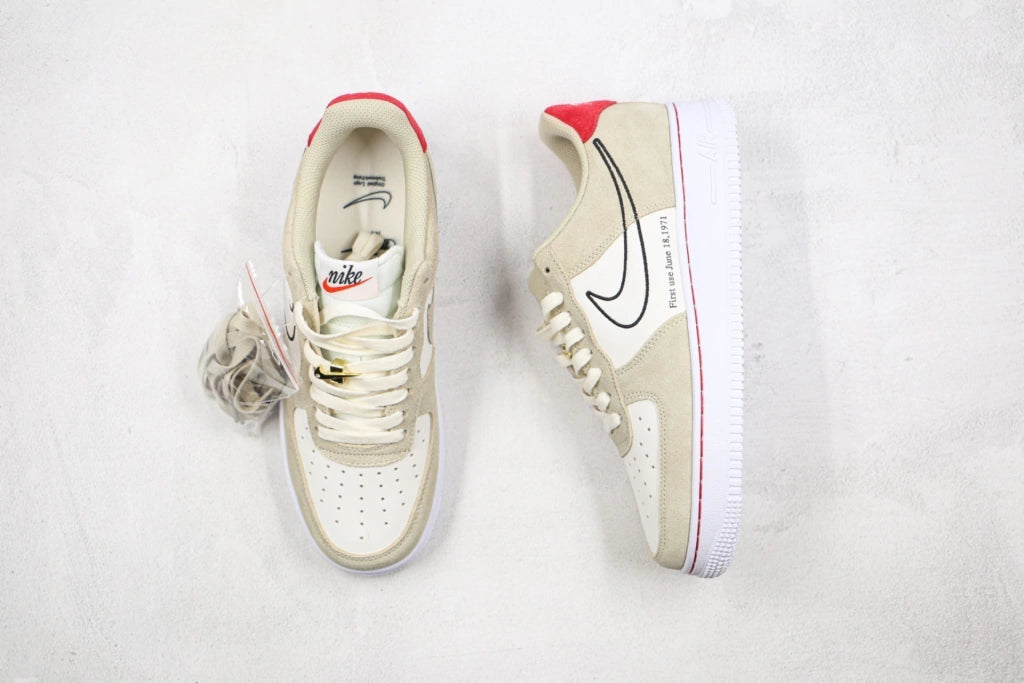 Nike Air Force 1 Low First Use Light Sail Red