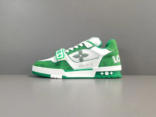 Louis Vuitton Trainer Green Mesh